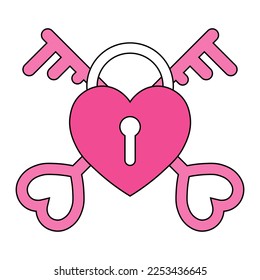 Simple ilustración del icono del corazón para el Día de San Valentín