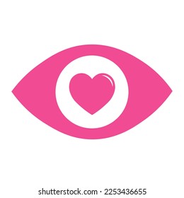 Einfache Illustration des Herzens für den Valentinstag