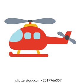 a simple illustration of a helicopter