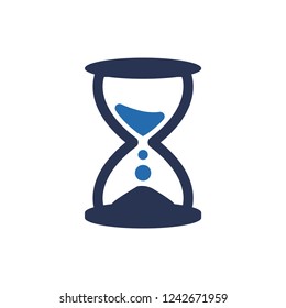 Simple Illustration of Hourglass Icon