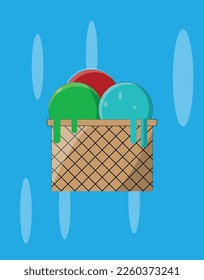 simple illustration of an ice cream