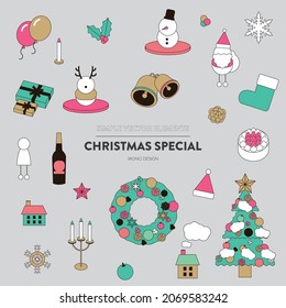 Simple illustration icon asset - Christmas - 
