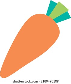 Simple illustration icon of carrot