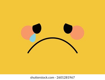 Simple illustration icon facial expression