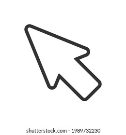 Simple illustration icons such as cursor, click, search, and arrow(line version).