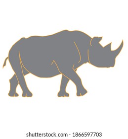 simple illustration image of wild animal