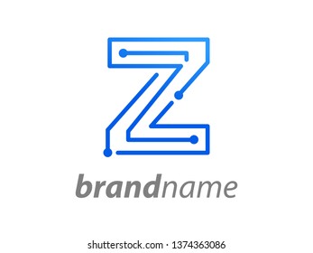 Simple illustration initial logo Z