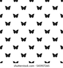 Simple illustration of insect butterfly vector pattern for web