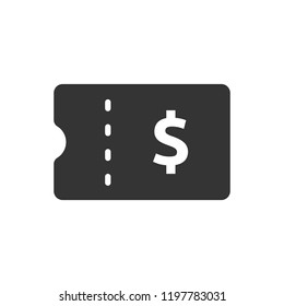 Simple illustration of a invoice icon