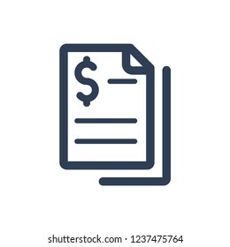 Simple Illustration of Invoice Icon