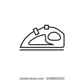 A simple illustration of an iron.
