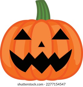 A simple illustration of a jack-o-lantern with a shadow03