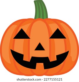 A simple illustration of a jack-o-lantern with a shadow06