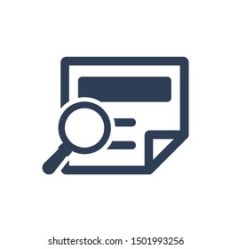 Simple Illustration of Job Search Icon