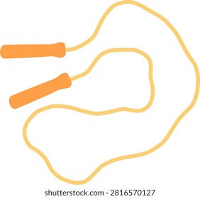 Simple illustration of a jump rope (vector asset)