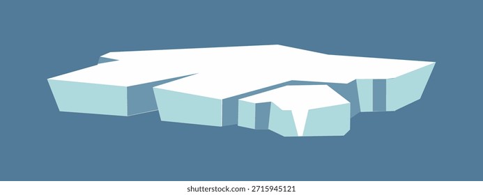 Simple Illustration of a Large Ice Cube
