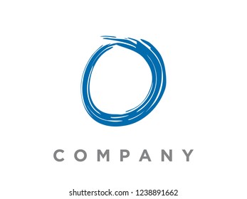 simple illustration letter/typography water splash brush. 