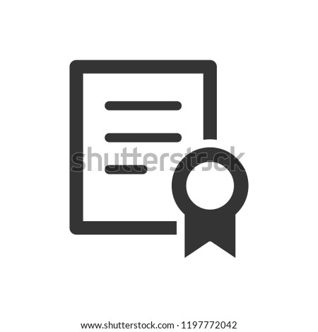 Simple illustration of a licence icon