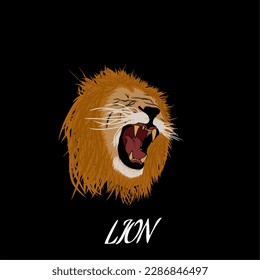 simple illustration of a lion