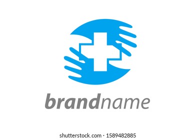 Simple illustration logo for company related medical.