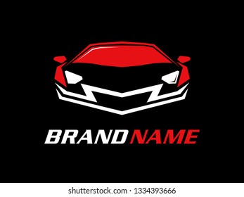 simple illustration logo design car