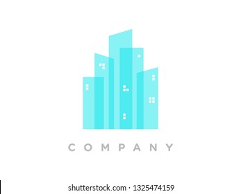 simple illustration logo design real estate.