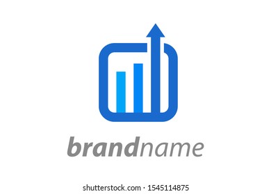 Simple illustration logo for financial company.