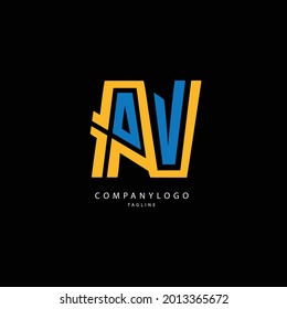 Simple illustration logo for financial company