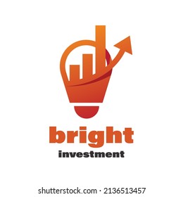 Simple illustration logo for financial company.