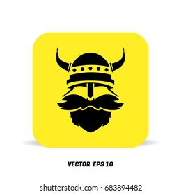 simple illustration for logo, viking head, front view, angry, sport team