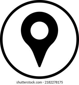 Simple illustration of map pin