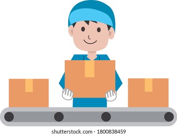 Material de ilustración simple de la industria de entrega
