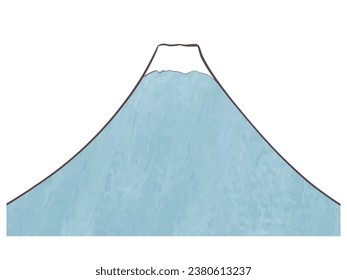 Material de ilustración simple del monte Fuji