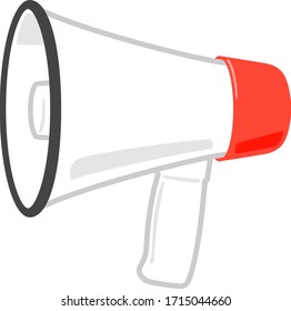 Ilustración simple de un megáfono