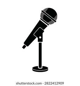 Simple illustration of a microphone