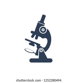 Simple Illustration of  Microscope Icon