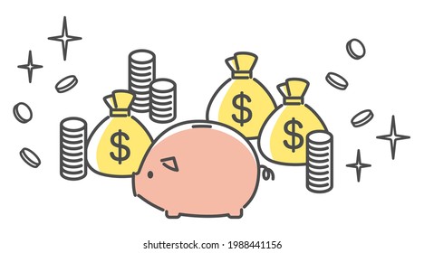 simple illustration of money image