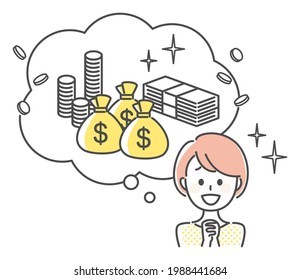 simple illustration of money image
