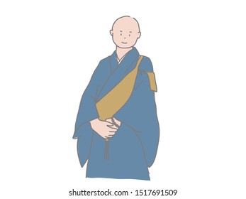 A simple illustration of a monk.