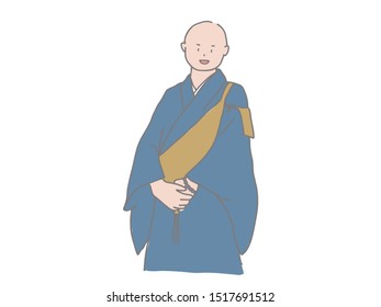 A simple illustration of a monk.