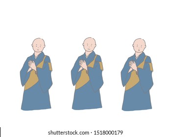 
A simple illustration of a monk.