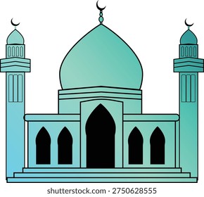 Ilustración simple una mezquita