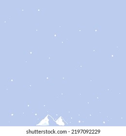 simple illustration of mountains panorama vector background