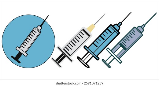 Simple Illustration of Multiple Syringes