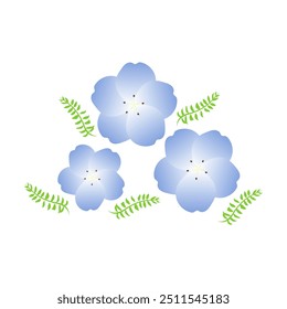 Una simple ilustración de némofila 