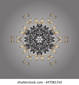 Simple illustration of nice snowflake icon for web. Isolated cute snowflakes on colorful background. Vector illustration. Nice snowflake icon.