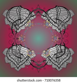 Simple illustration of nice snowflake icon for web. Isolated cute snowflakes on colorful background. Vector illustration. Nice snowflake icon.