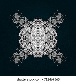 Simple illustration of nice snowflake icon for web. Isolated cute snowflakes on colorful background. Vector illustration. Nice snowflake icon.