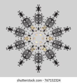 Simple illustration of nice snowflake icon for web. Isolated cute snowflakes on colorful background. Vector illustration. Nice snowflake icon.