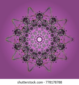 Simple illustration of nice snowflake icon for web. Nice snowflake icon. Isolated cute snowflakes on colorful background. Vector illustration.